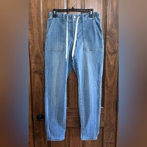 Judy Blue Denim Jogger Style SZ 7-28 High Rise Drawstring Waist JB88496 (D-35)